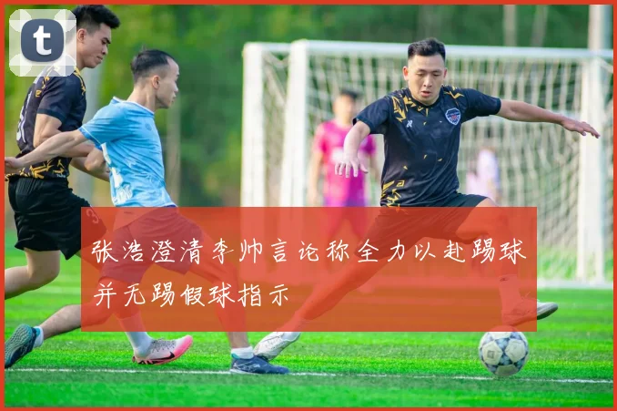 张浩澄清李帅言论称全力以赴踢球并无踢假球指示